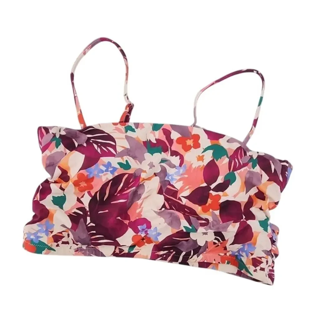 New NWOT Athleta Daybreak Tropic Floral Swim Bikini Top Tank‎ Size 40 B / C